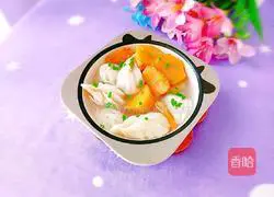 Illustration of how to make healthy persimmon and wheat ear-shaped dumplings 22