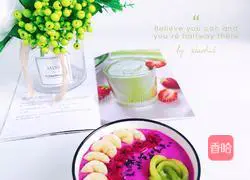 How to make dragon fruit banana smoothie Illustration 8