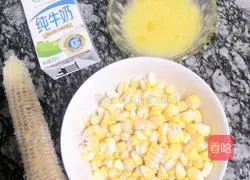 Illustration of how to make fragrant corn juice 1