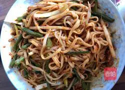 Illustration of making fried noodles 3