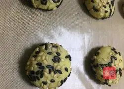 Baby snack series~Illustration of how to make sesame biscuits 6