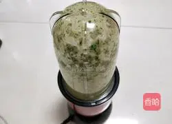 Illustration of how to make vegetable leaf and pork liver paste 12