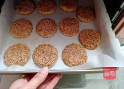 Illustration of how to make sesame seed cakes 21