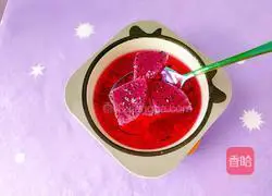 Illustration of how to make healthy dragon fruit sweet soup 12