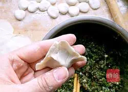 Illustration of how to make pork and leek dumplings 18