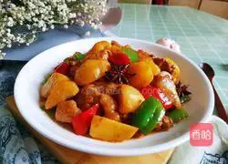 Illustration of how to cook chicken legs stewed with potatoes 16