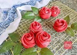 Illustration of how to make rose steamed buns 16