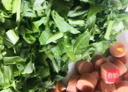 Illustration of how to make loofah tofu soup 3