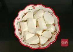 Sea Coconut Yam Chicken Soup Recipe Illustration 12