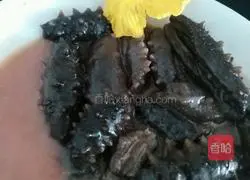 Illustration of how to make sea cucumbers with green onions 6