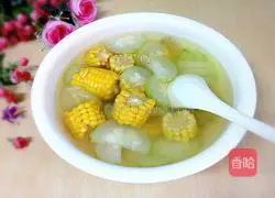 Fresh Illustration of how to make flavored corn and zucchini soup 7