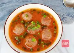 Tomato Beef Ball Soup Recipe Illustration 9