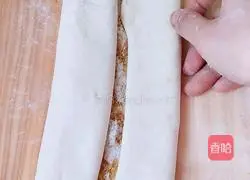 Illustration of making sweet bean flour rolls 7