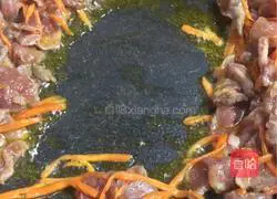 Illustration of home-style lean meat fried noodles 5