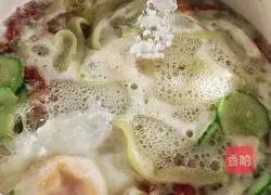 Illustration of how to make clear soup hand-rolled noodles 12