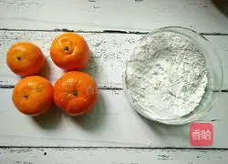 Illustration of how to make sweet orange glutinous rice balls 1