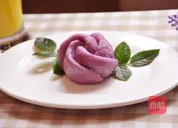 Illustration of how to make purple sweet potato buns 10