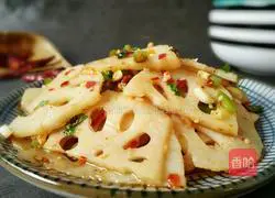 Cold Spicy Lotus Root Slices Recipe Illustration 9