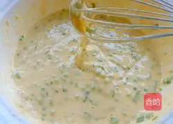 Illustration of how to make chive egg pancake 5