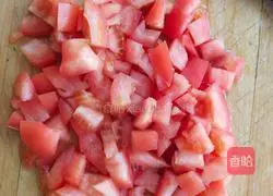 Illustration of how to make tomato noodles 1