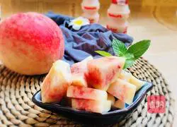 Illustration of how to make peach Yakult 2