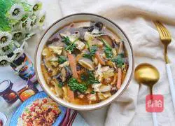Illustration of how to make hot and sour soup to repel cold and warm the stomach 13