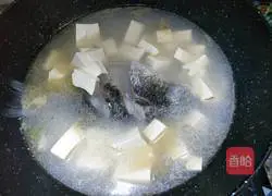 Cross carp tofu soup Illustration of how to do it 4