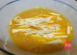 Winter bamboo shoots, leek and scrambled eggs Illustration of how to do it 6