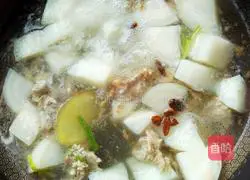 Illustration of how to make mutton and radish soup 14