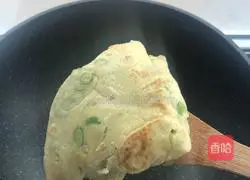 Illustration of how to make green onion egg pancake 11