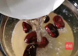 Illustration of how to make millet red date dumpling soup 4 