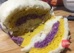 Colored cakes (steamed buns) Illustration of how to do it 15