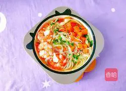 Illustration of how to make carrot and shrimp noodles 12