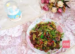 Illustration of the ancestral recipe for stir-fried beef 12