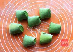 Green leaf bean paste Illustration of how to make a bag 8