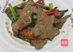 Illustration of how to stir-fry pork liver 7