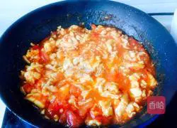 Illustration of how to make tomato and egg noodles 18