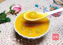 Illustration of how to make longan, millet and pumpkin soup (replenishing qi and blood) 11