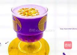 Hot drinks | Illustration of how to make purple sweet potato and oatmeal popping fruit 5