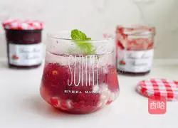 Illustration of how to make double-berry pop-pop ice drink 8