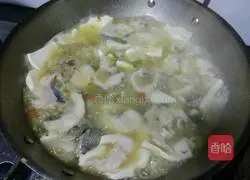 Illustration of how to make pickled cabbage, tofu and fish 13