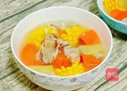 Corn, radish and pork ribs soup recipe 12