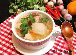 Illustration of how to make radish stewed with mutton 1