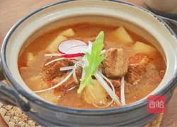 Illustration of how to make tomato and potato stewed veal brisket 13