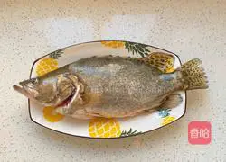 Illustration of how to make steamed mandarin fish 2