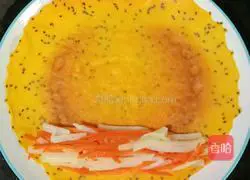 Illustration of how to make carrot and egg burritos 11