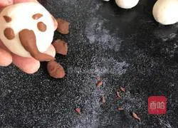Illustration of how to make little elephant steamed buns 5