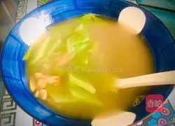 Illustration of how to make lettuce and sea rice soup 9
