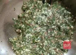 Illustration of how to make shepherd's purse and meat buns 8