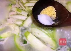 Luffa and scallop soup Illustration of how to do it 8